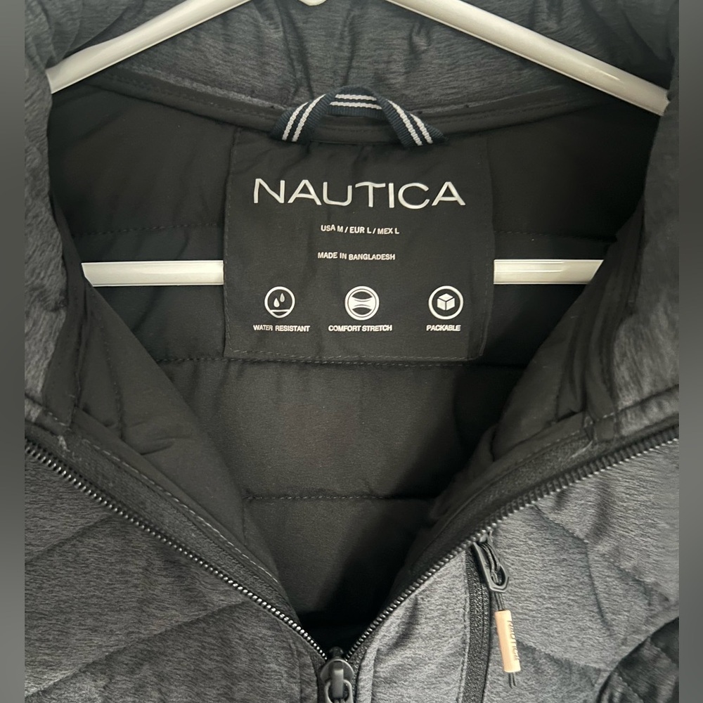 Nautica Women's Dark Gray Packable Puffer Jacket - Picture 5 of 10